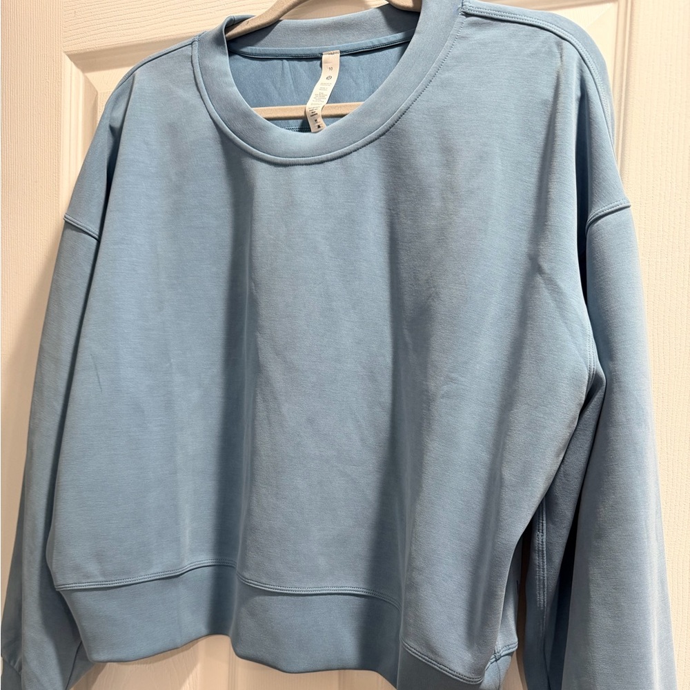 Lululemon Softstreme Light Blue Crewneck Sweatshirt